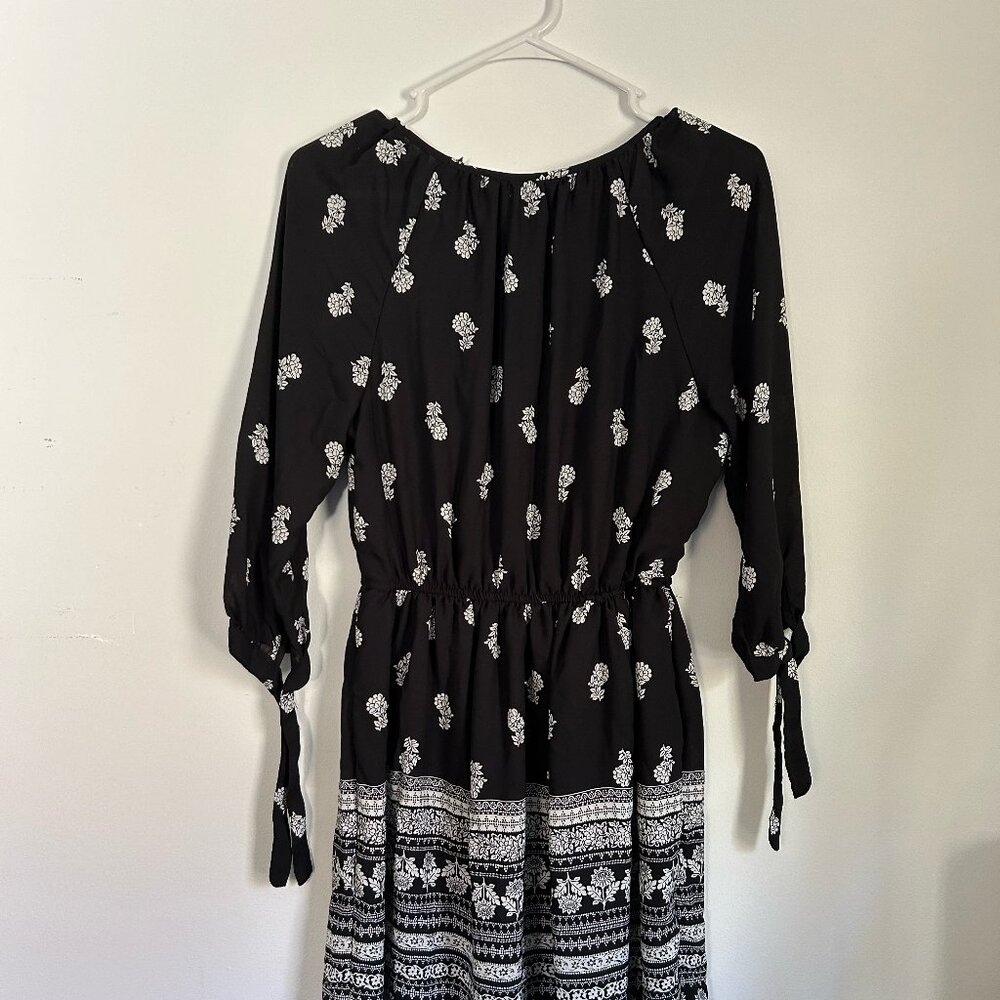 Black Floral Sun Dress